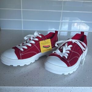 Skechers Red Memory Foam Sneakers